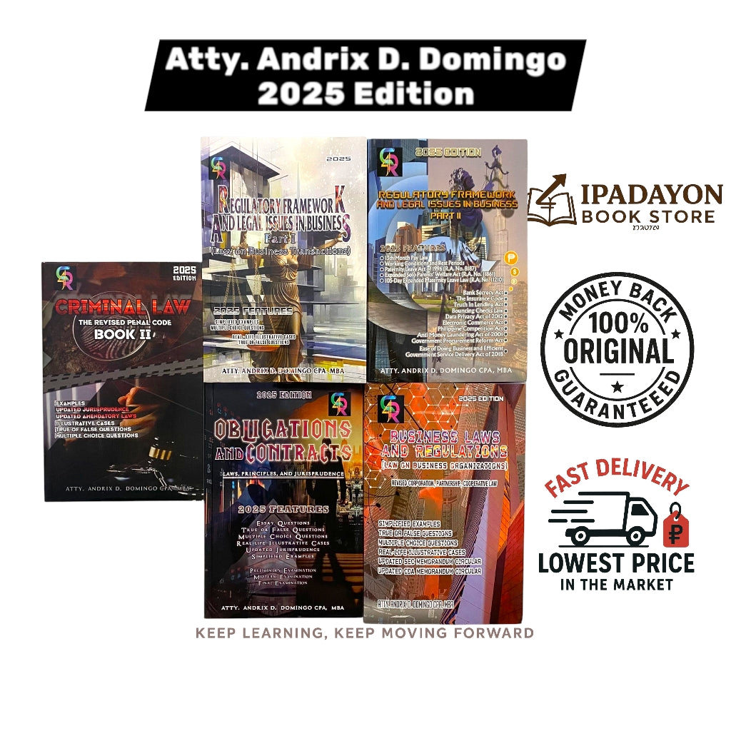 Criminal Law: The Revised Penal Code Book II (2025 Edition) by Atty. Andrix D. Domingo CPA, MBA